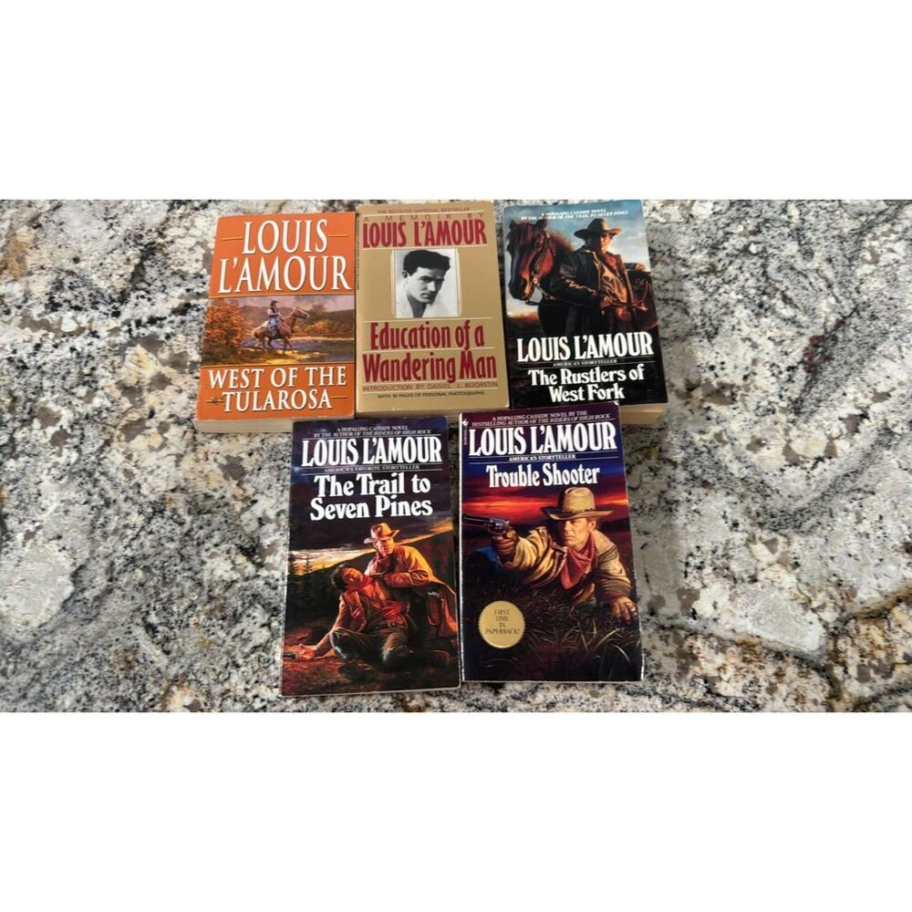 Lot of 7  Books By Louis L'Amour Paperback